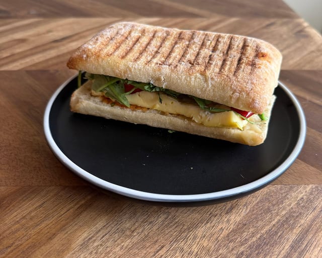 Spicy Sausage Breakfast Panini.